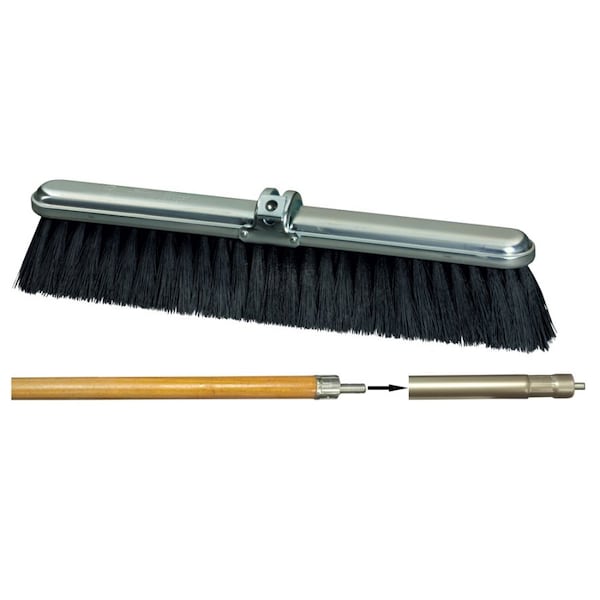 18" Speed Sweep Stiff Center Fine Border Poly
